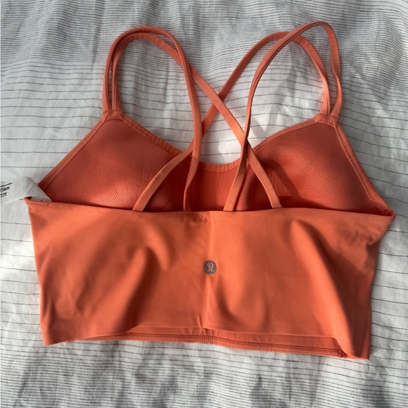 Lululemon like a cloud longline sports bra - salmon pink - Picture 4 of 11